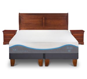 Cama europea king Alaska dividida + set Miró Cic