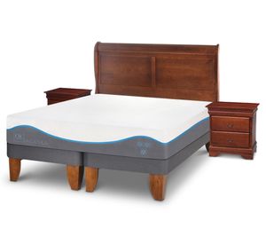 Cama europea king Alaska dividida + set Miró Cic