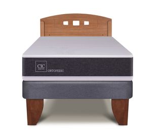 Cama europea 1.5 plazas Ortopedic + respaldo Gales Cic