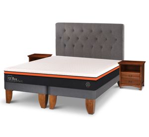 Cama europea 2 plazas Bee Comfort + Set Kavery/Indo Cic