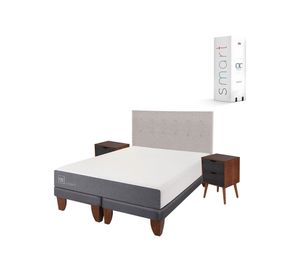 Cama europea 2 plazas Smart base dividida + set Tigris/ Niger Cic