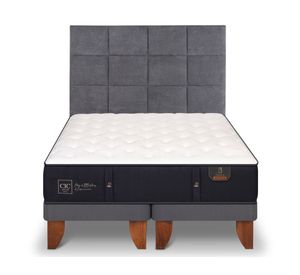 Cama europea 2 plazas Premium base dividida + respaldo Tamesis Cic