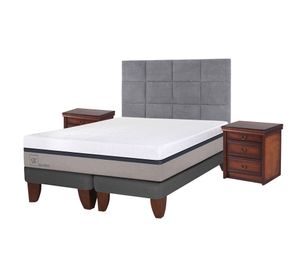 Cama europea king New Balance + set Tamesis marrón/grafito Cic