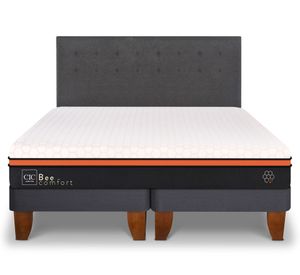 Cama europea king Bee Comfort + respaldo Eufrates Cic