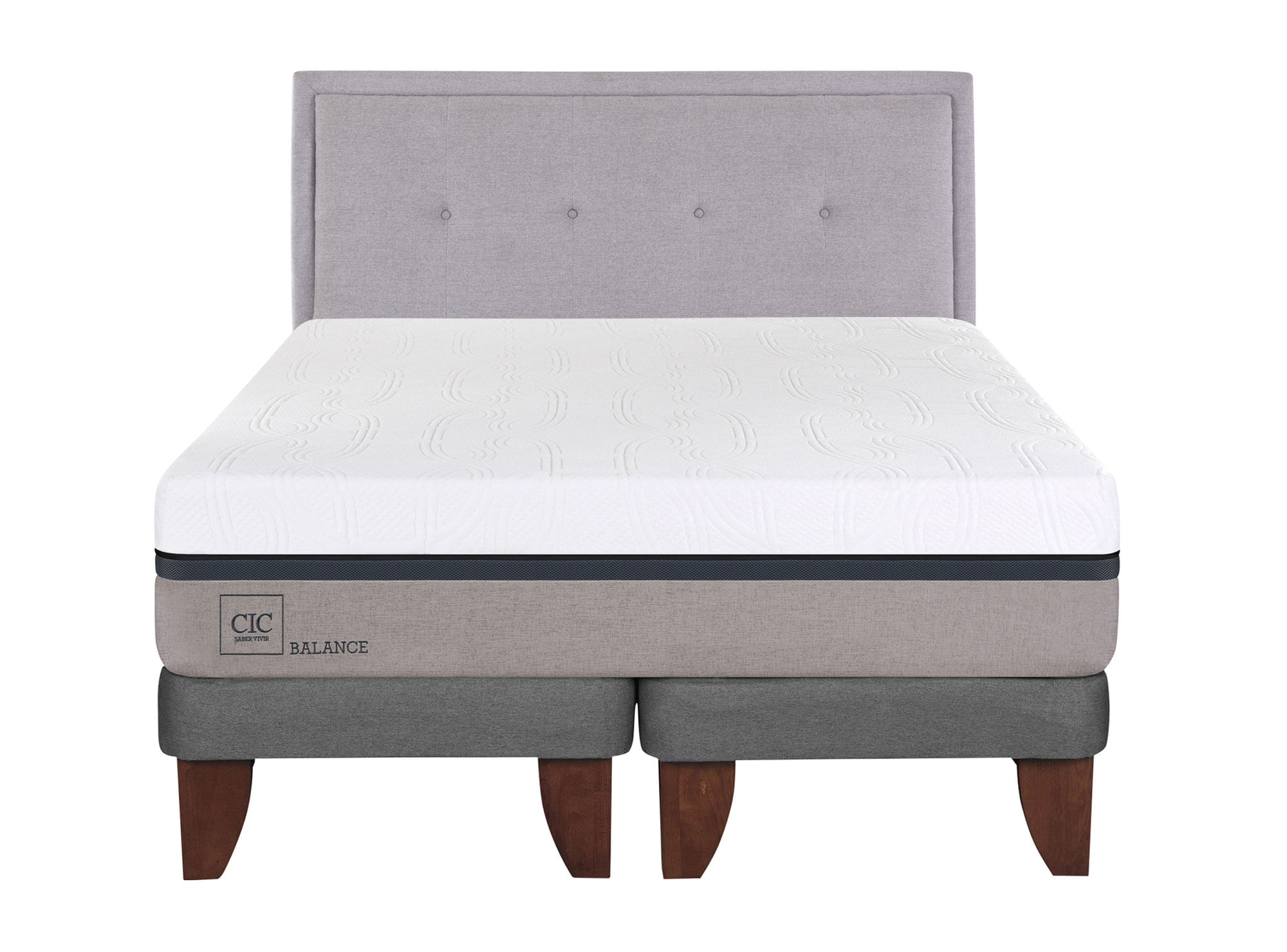 CIC Cama europea king Balance + respaldo Ganges Cic