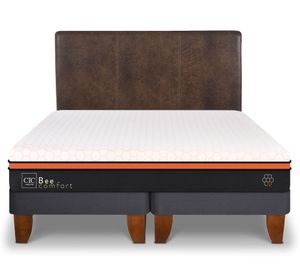 Cama europea king Bee Comfort + respaldo Baker Cic