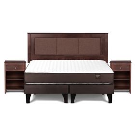 Cama europea King Ergo T base dividida + set Rachel