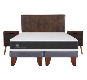 Cama europea king Ortopedic + set Baker/ Niger Cic