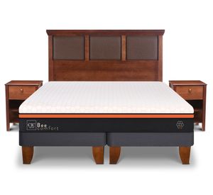 Cama europea 2 plazas Bee Comfort base dividida + set Torino Cic