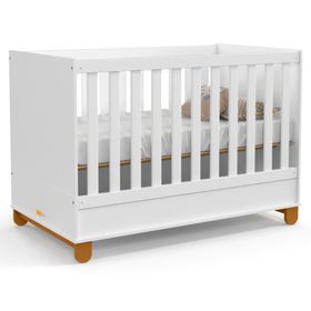 Cuna barrotes 134 cm 4 patas blanco