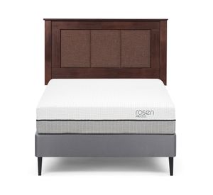 Cama europea 1.5 plazas Pratta + respaldo Rachel