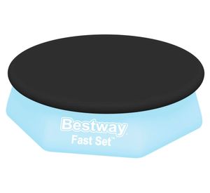 Cubre piscina Fast set negro 240x240 cm