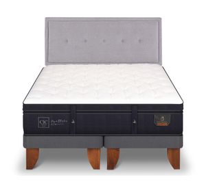 Cama europea king Súper premium + respaldo Ganges Cic