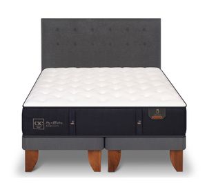 Cama europea 2 plazas Premium base dividida + respaldo Éufrates Cic