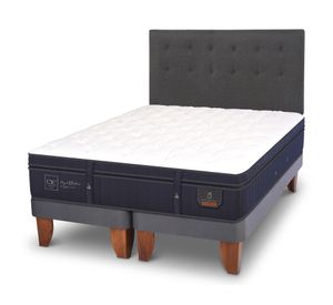 Cama europea 2 plazas Súper premium base dividida + respaldo Éufrates Cic