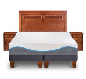 Cama europea 2 plazas Alaska + Set Milán Cic