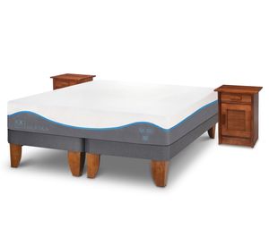 Cama europea King Alaska + velador Milán Cic