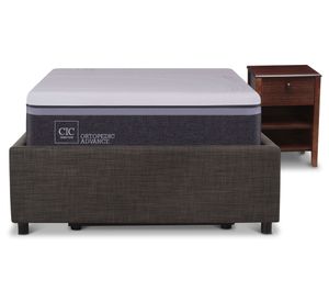 Space Box 1.5 plazas Ortopedic Advance + velador New Torino chocolate Cic