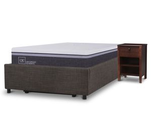 Space Box 1.5 plazas Ortopedic Advance + velador New Torino chocolate Cic