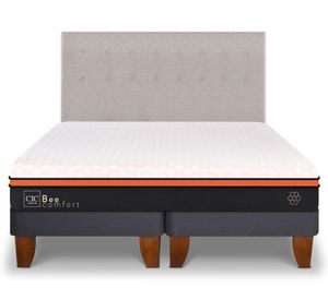 Cama europea king Bee Comfort + respaldo Tigris Cic