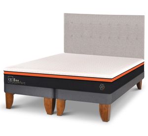 Cama europea king Bee Comfort + respaldo Tigris Cic