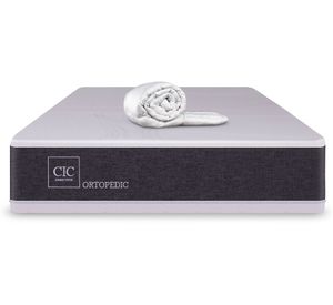 Colchón 1 Plaza Ortopedic + plumón blanco Cic