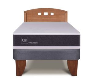 Cama europea 1.5 plazas Ortopedic + respaldo Múnich Cic