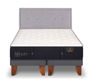 Cama europea king Premium + respaldo Ganges Cic