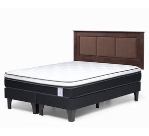 Cama europea 2 plazas New Style 6 base dividida + respaldo Rachel