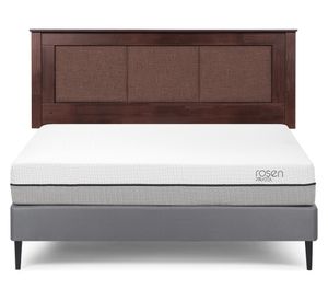 Cama europea 2 plazas Pratta + respaldo Rachel