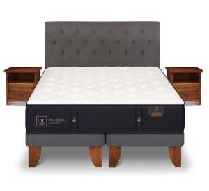 Cama europea 2 plazas Premium base dividida + set Kavery/ Indo Cic