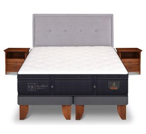 Cama europea 2 plazas Súper premium base dividida + set Ganges/ Indo Cic