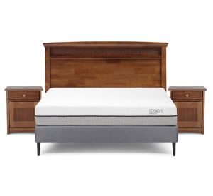 Cama Europea 2 plazas Pratta patas + set Veneto Rosen