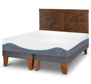 Cama europea 2 plazas Alaska + respaldo Antique Cic