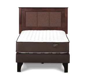 Cama europea 1 plaza Ergo T + respaldo Rachel