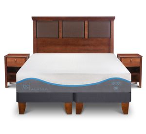 Cama europea King Alaska + Set Torino Cic
