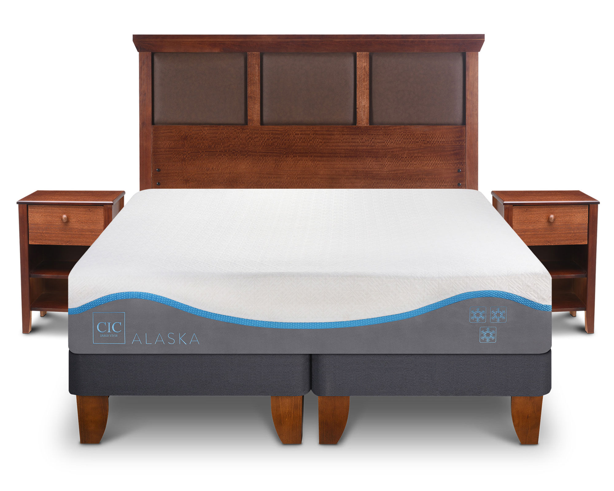 CIC Cama europea King Alaska + Set Torino Cic