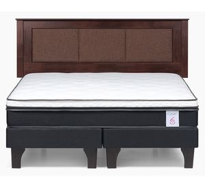 Cama europea King  New Style 6 base dividida + respaldo Rachel