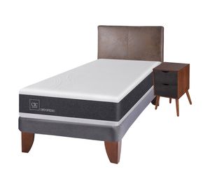 Cama europea 1,5 plazas Ortopedic + set Níger/Baker Cic