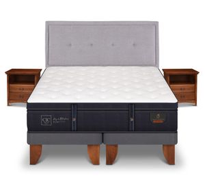 Cama europea 2 plazas Grand premium base dividida + set Ganges/ Indo Cic