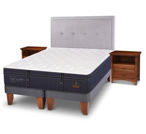 Cama europea 2 plazas Grand premium base dividida + set Ganges/ Indo Cic