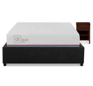 Space Box 1.5 plazas Excellence Plus + velador New Torino chocolate