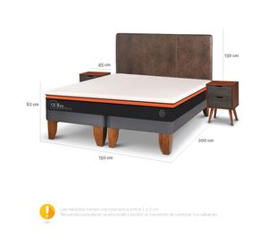 Cama europea 2 plazas Bee Comfort + set Baker Cic