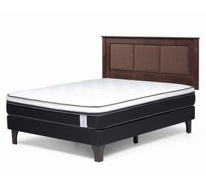 Cama europea 2 plazas New Style 6 + respaldo Rachel