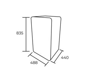 Frigobar retro 93 litros HS-121LR rojo