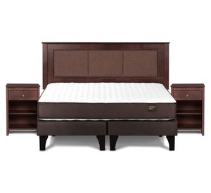 Cama europea 2 plazas Ergo T base dividida + set  Rachel