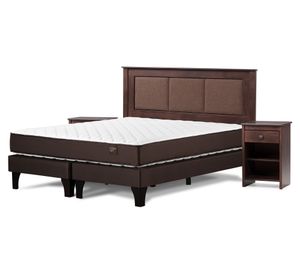 Cama europea 2 plazas Ergo T base dividida + set  Rachel