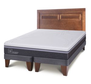 Cama europea King Ortopedic advance + respaldo Milán Cic.