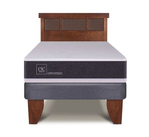 Cama europea 1.5 plazas Ortopedic + respaldo Dublín Cic