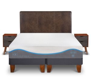 Cama europea King Alaska + Set Baker Cic